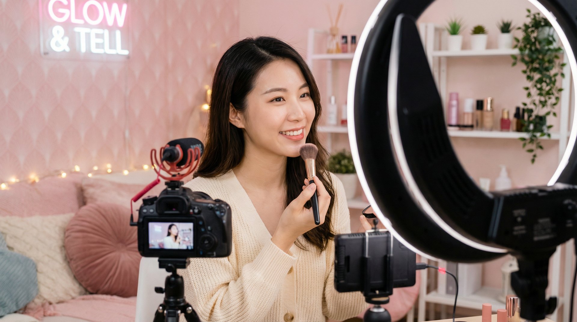 黄色仓库美妆视频教程